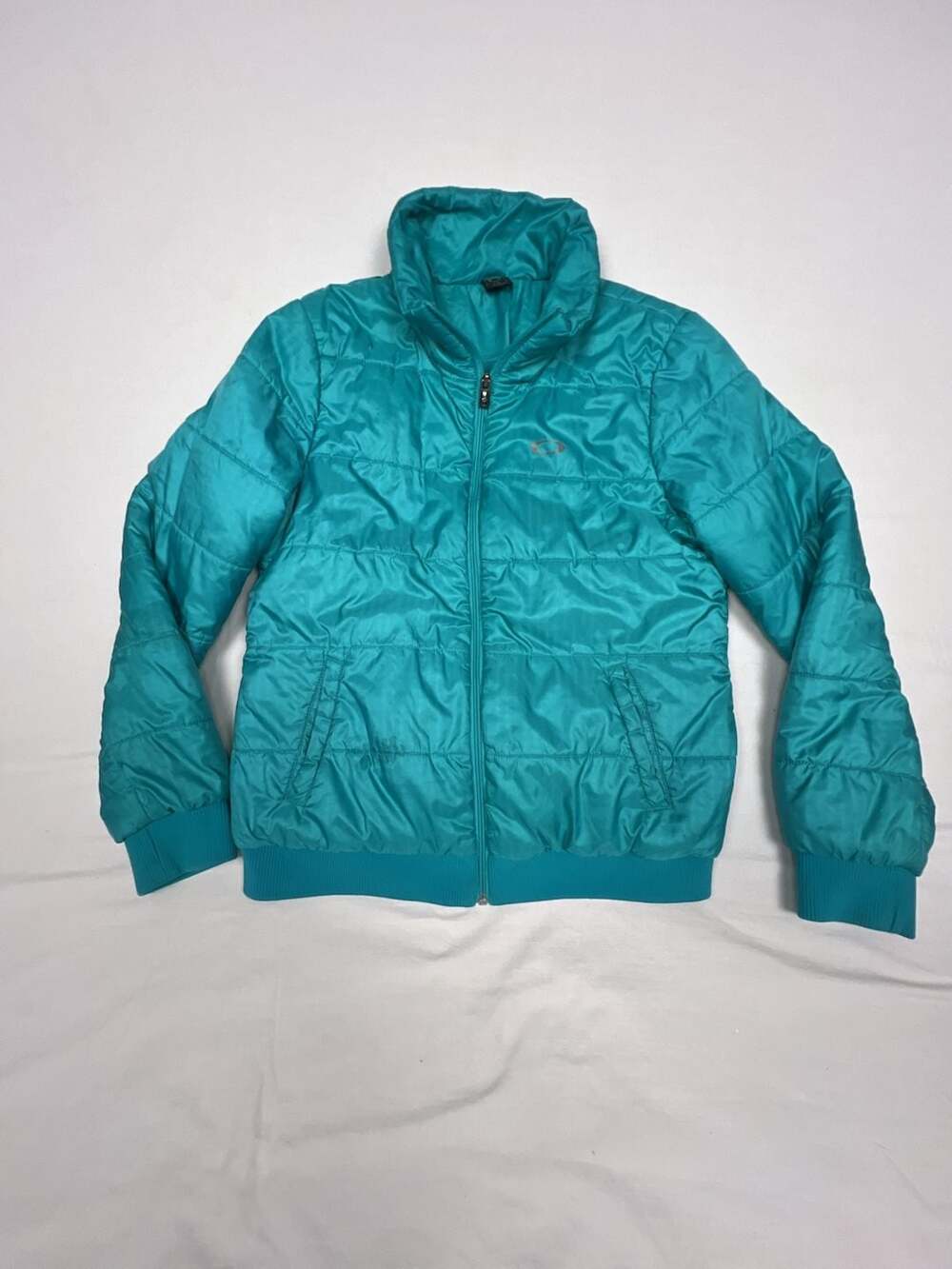 Oakley Women's Teal Quilted Puffer Jacket